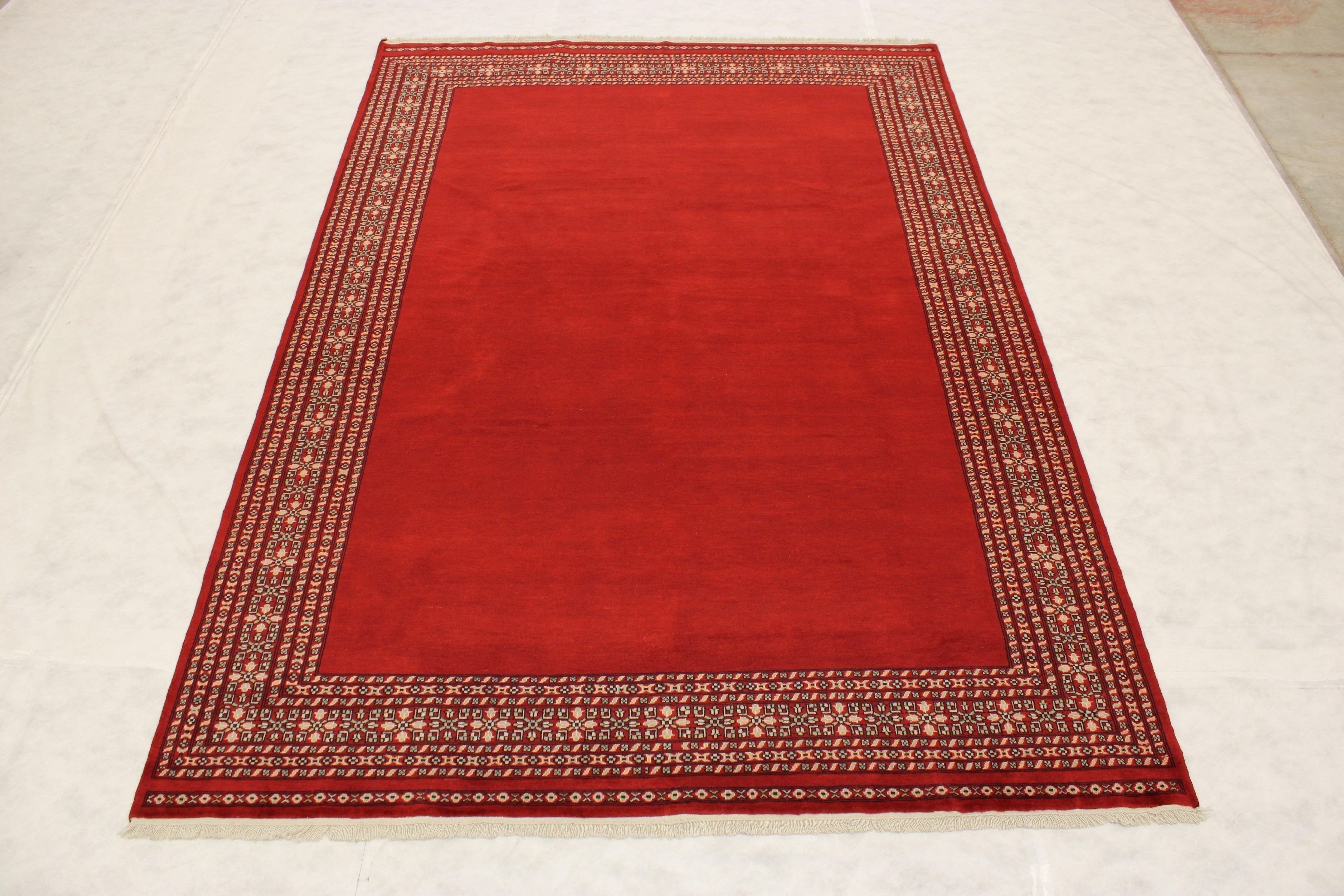 Bokhara Rug, Red Oriental Rugs, Knotted Rug, Pakistani Rugs, Area Rug