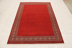 Bokhara Rug, Red Oriental Rugs, Knotted Rug, Pakistani Rugs, Area Rug