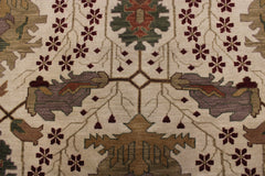 Ivory Rugs, Bright Rug, Turkish Knot Rug, Rug 9x12, Office Rugs