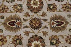 Indo Nepal Rug, Beige Rug, Oriental Rug, Hand Knotted