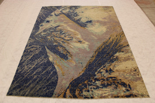 Contemporary Rug, Afghan Rug, Hand Knotted Rug, Modern Rugs, 9x12 Rugs