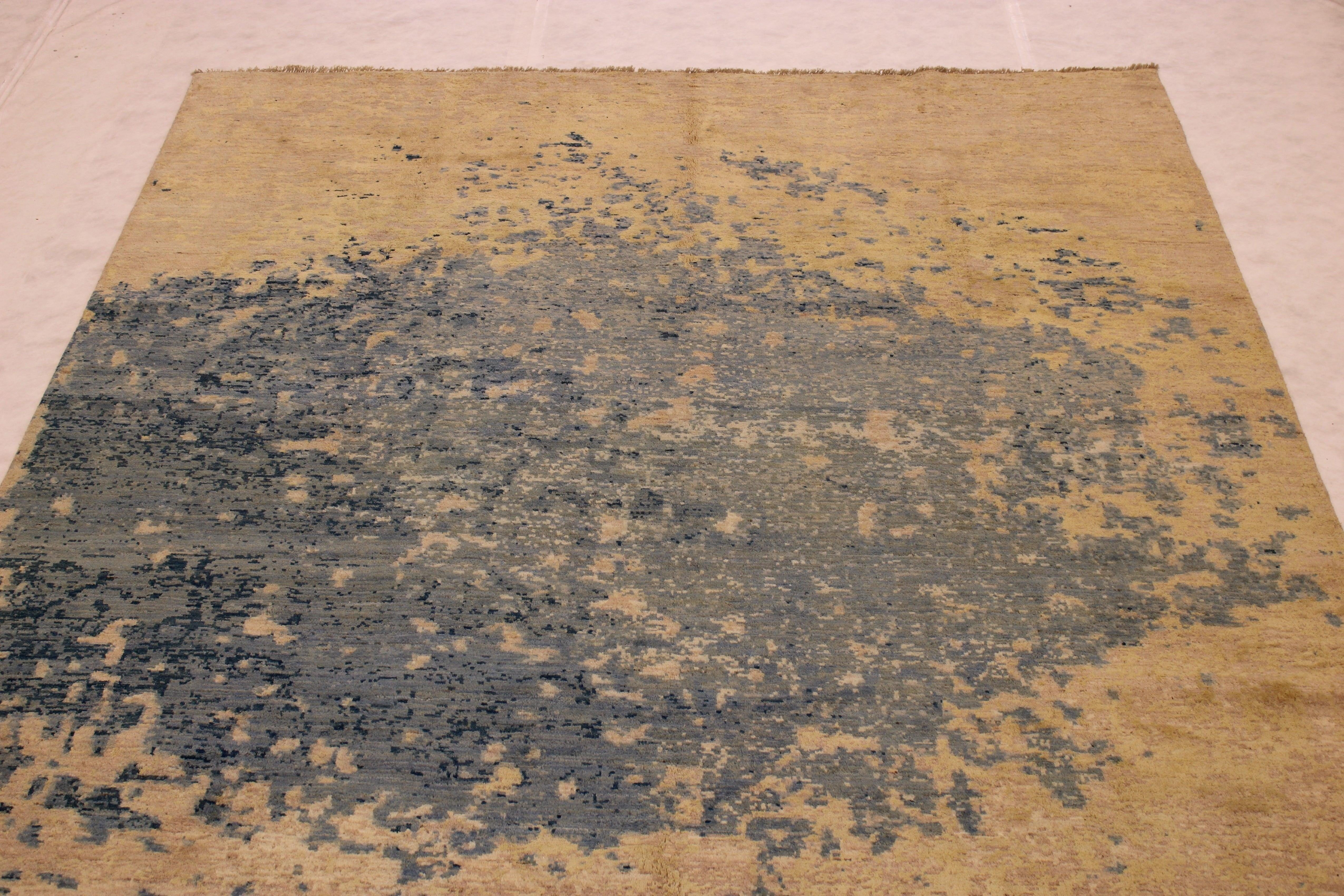 Contemporary Rug, Afghan Rugs, Hand Knotted Wool Rugs, 9x12 Area Rug