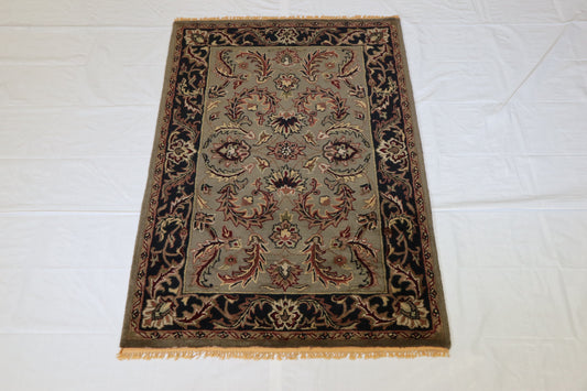 Tufted Rug, Indian Rug, Traditional Rug, 4x6 Area Rug
