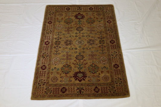 Hand Tufted Rug, Oriental Rug, Vegetable Dye Rug, 4x6