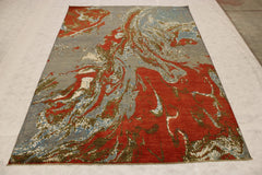 Contemporary Rug, Afghan Rugs, Multicolored Rugs, Bedroom Rug, 9x12 Rug