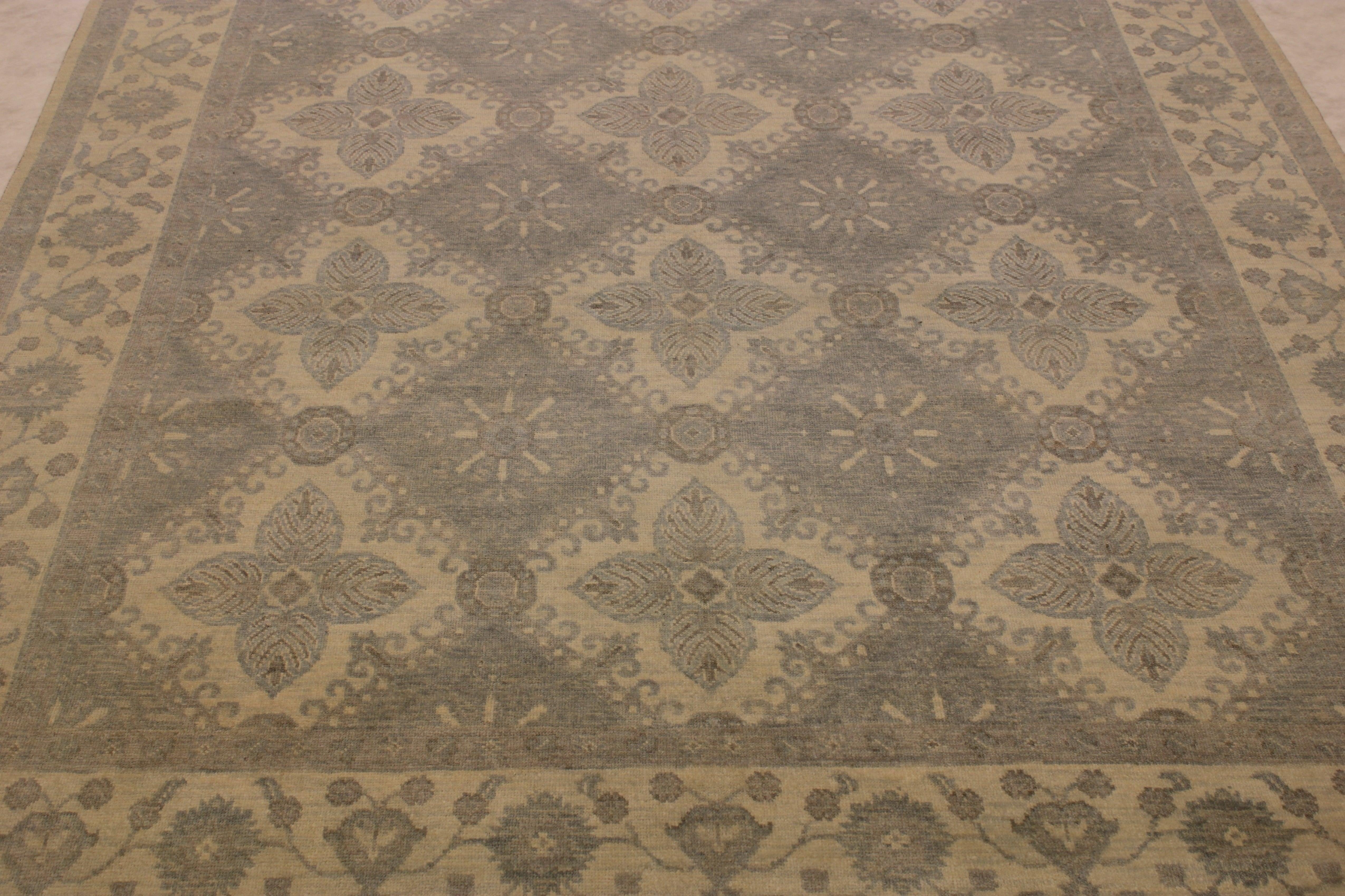 Khotan Rug, Hand Knotted Wool Rug, Rug Decor, 9x12 Rugs, Bedroom Rugs