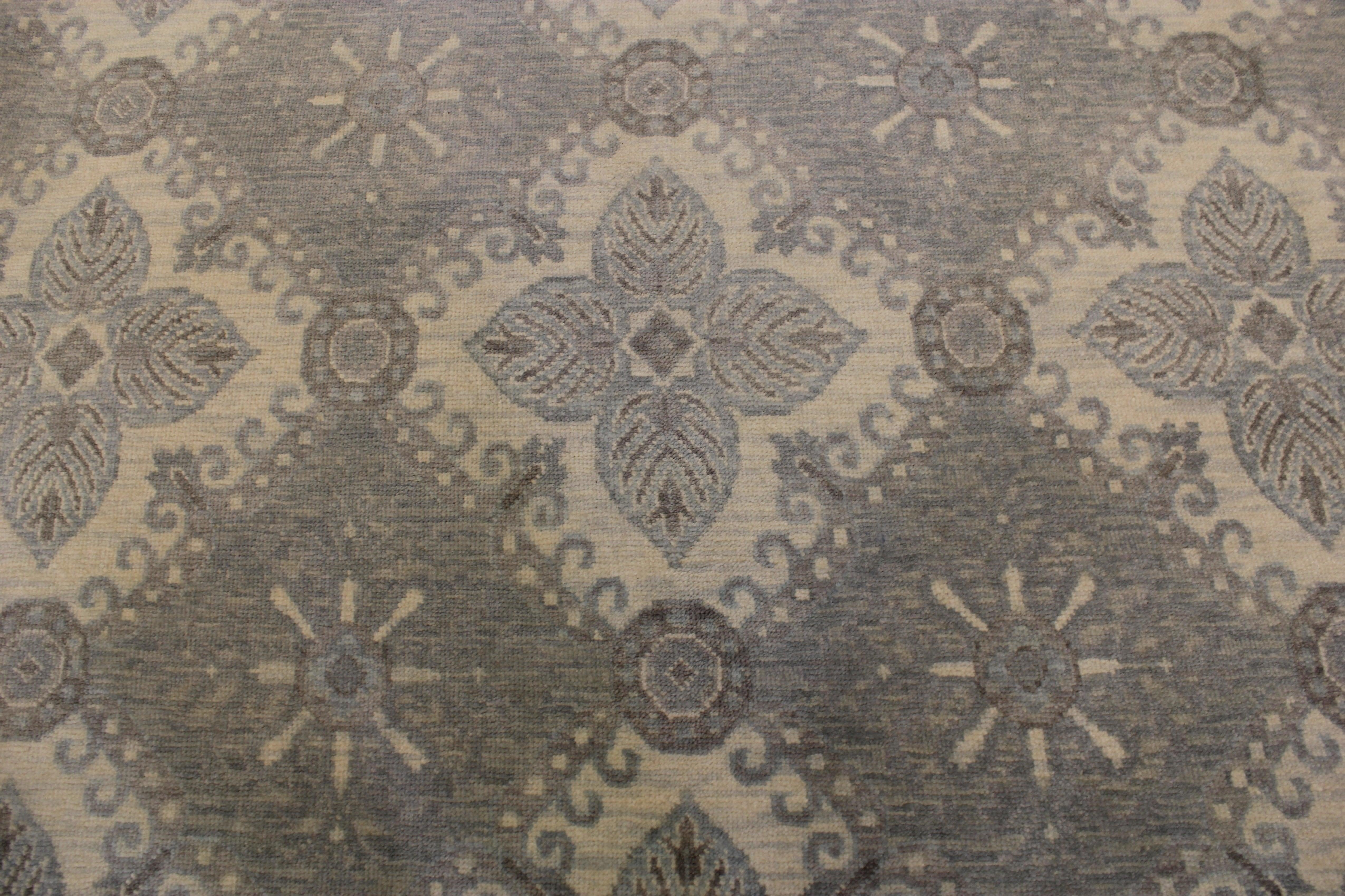 Khotan Rug, Hand Knotted Wool Rug, Rug Decor, 9x12 Rugs, Bedroom Rugs