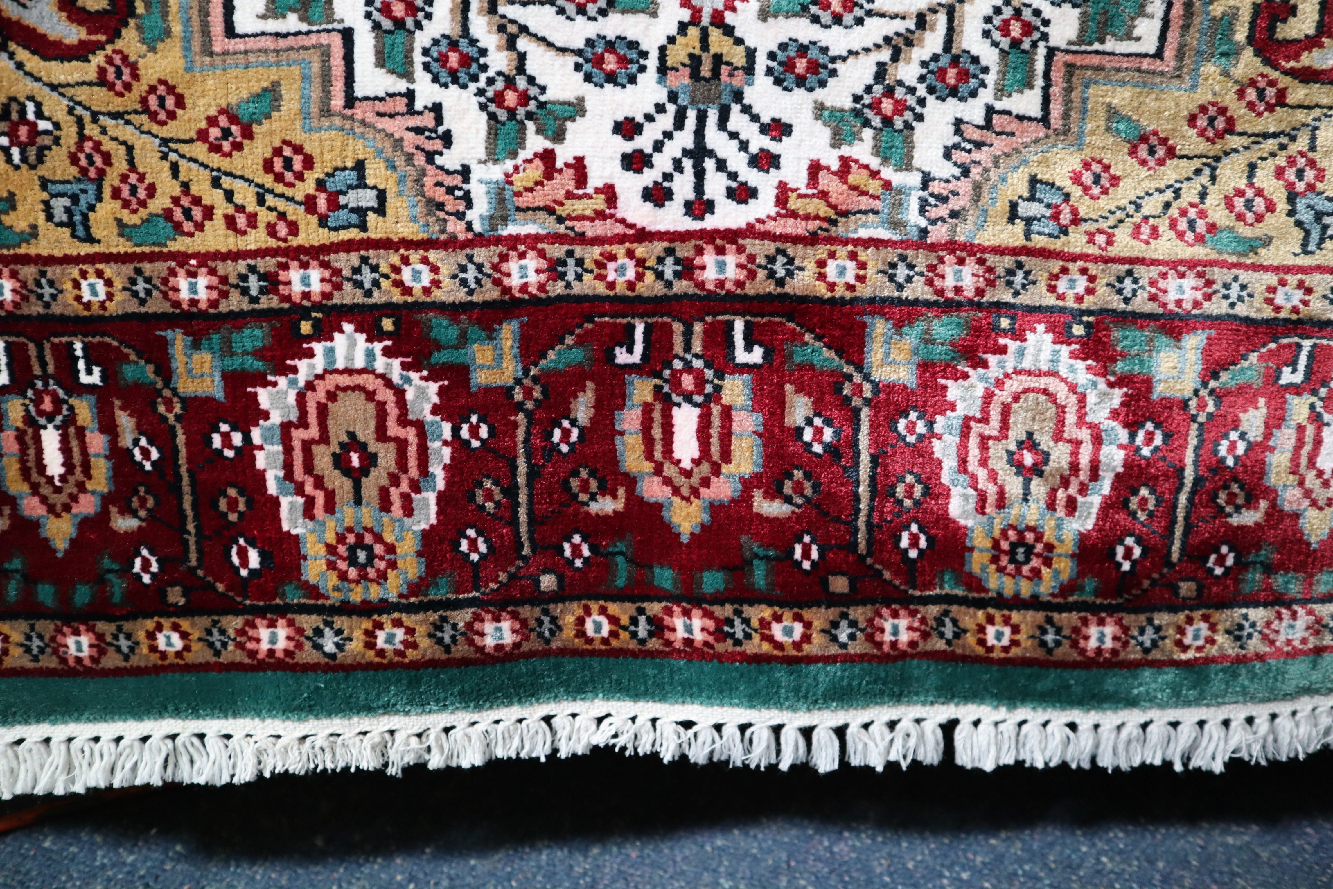 Jammu Kashmir Rug, Oriental Rug, Natural Dye, Rug For Children Room