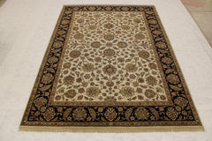 Jaipur Rug, Oriental Rug, Knotted Rugs, Ivory Rug, 9x13 Area Rugs
