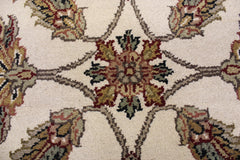 Jaipur Rug, Oriental Rug, Knotted Rugs, Ivory Rug, 9x13 Area Rugs