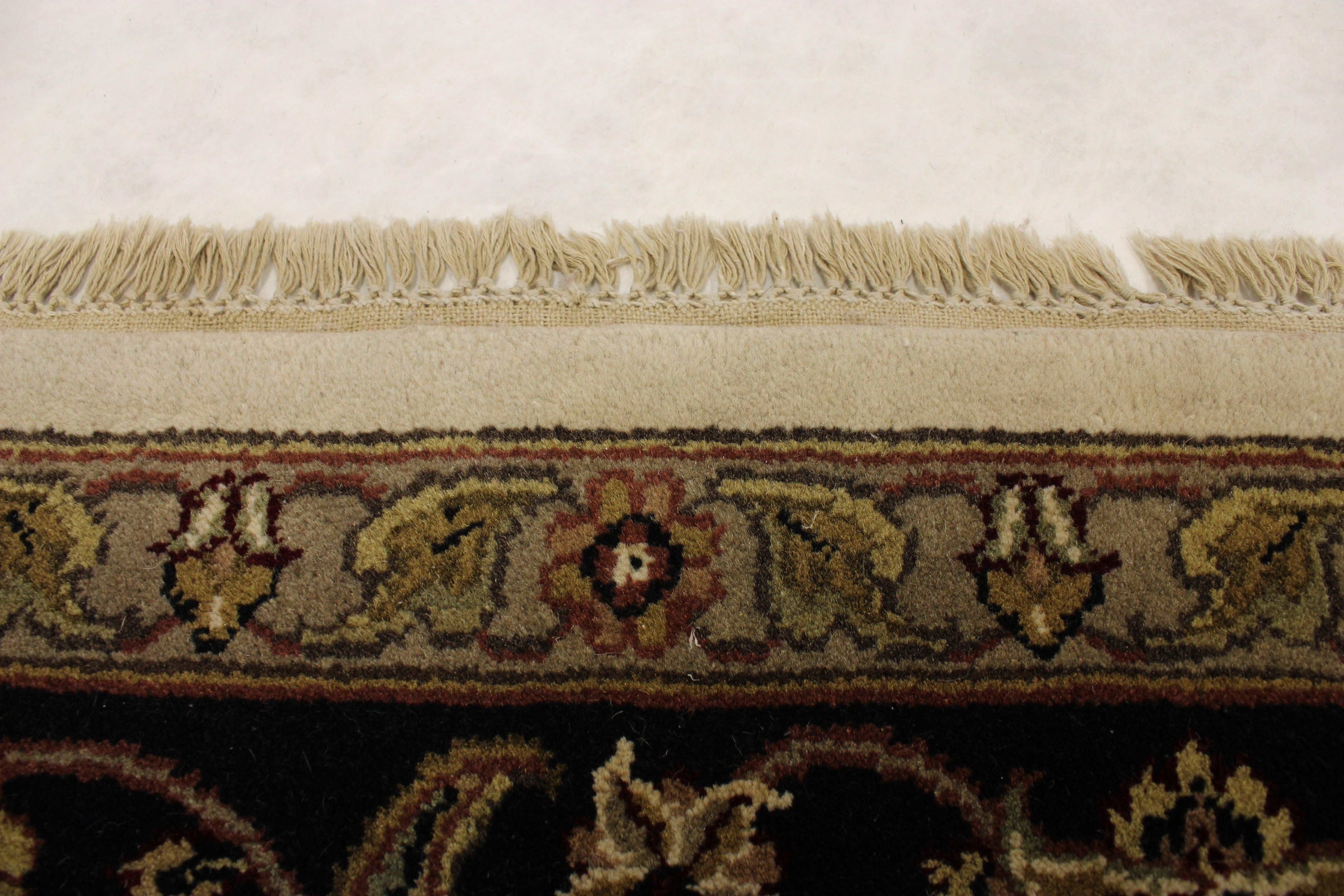 Jaipur Rug, Oriental Rug, Knotted Rugs, Ivory Rug, 9x13 Area Rugs