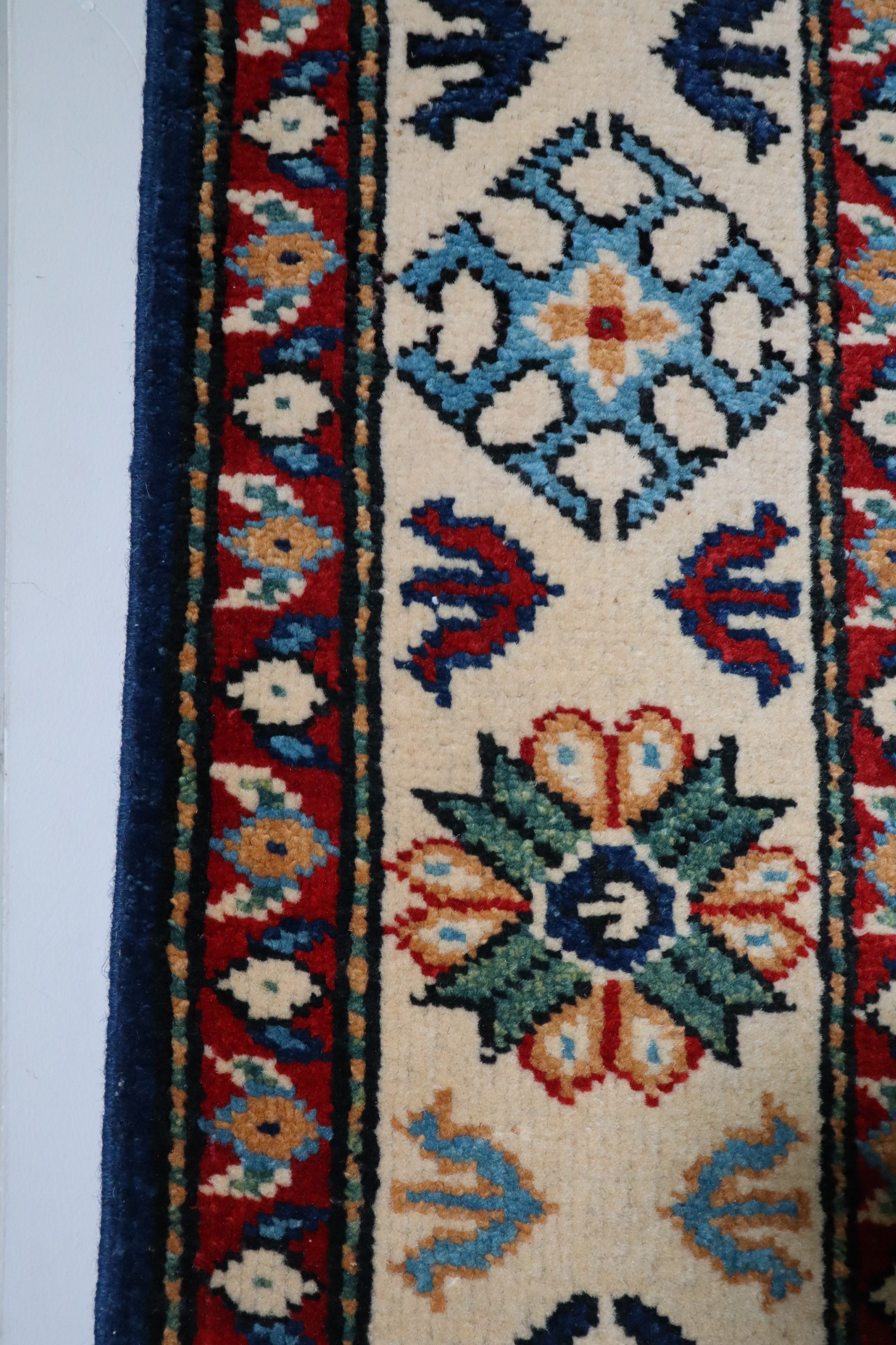 Kazak Rug, Tribal Rug, Colorful Rug, Afghan Rug, 4x6 Rugs