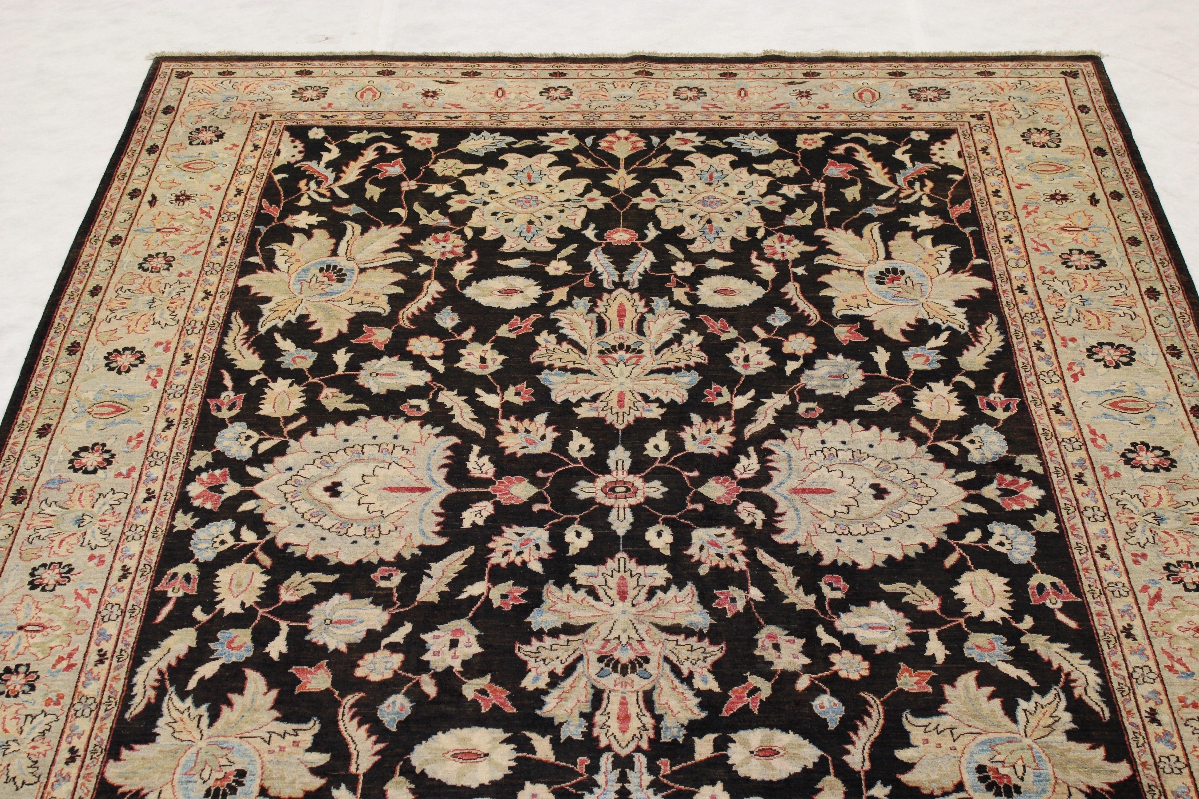 Black Rugs, Chobi Rug, Autentic Rug, Pakistani Rugs, 8x11 Rug, Rug Decor