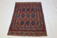 Hand Knotted Tribal Rug, Afghan Wool Rug, Area Rug For Bedroom