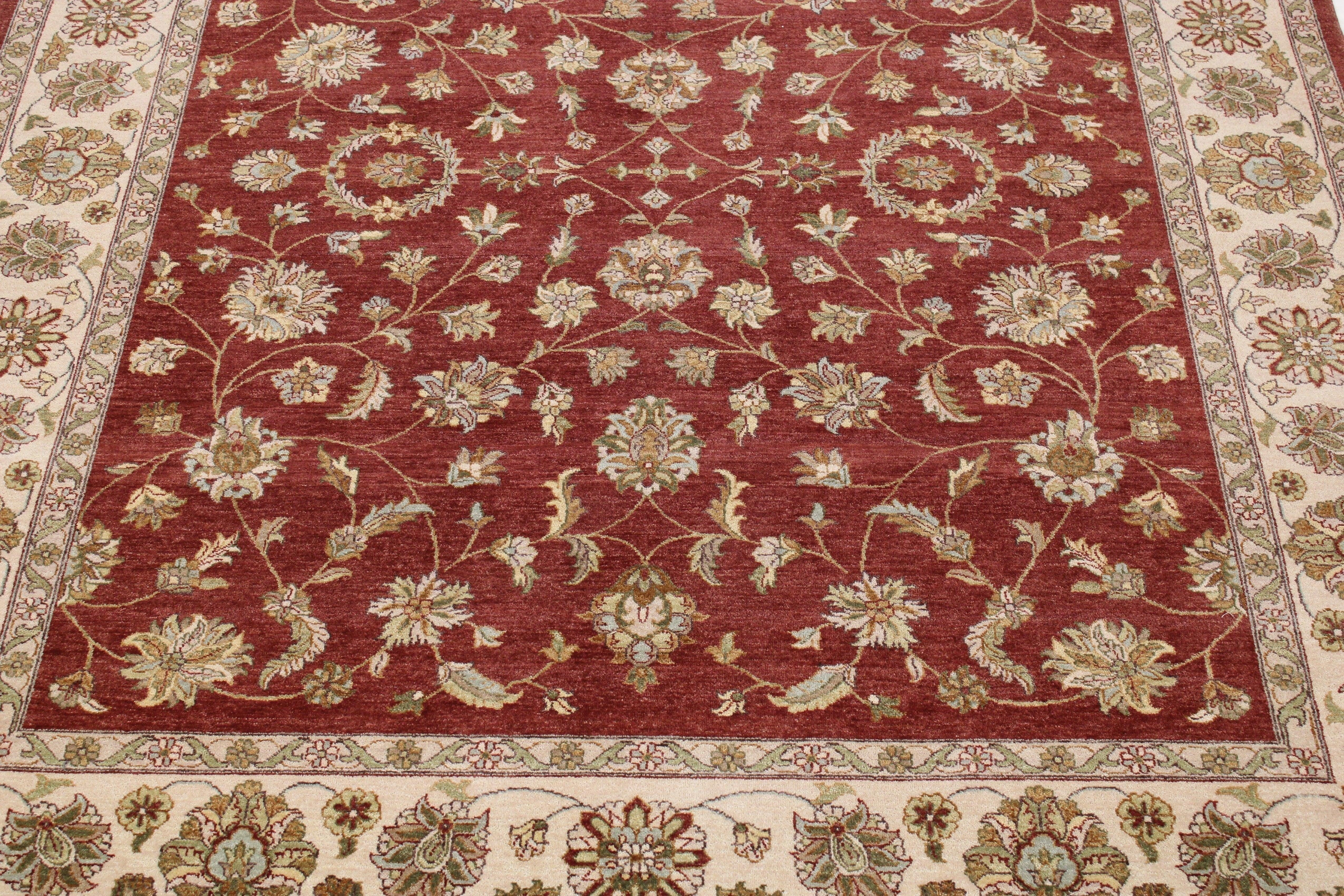 Agra Rug, Geometric Rug, Natural Dyes Rug, Rug Size For King Bed