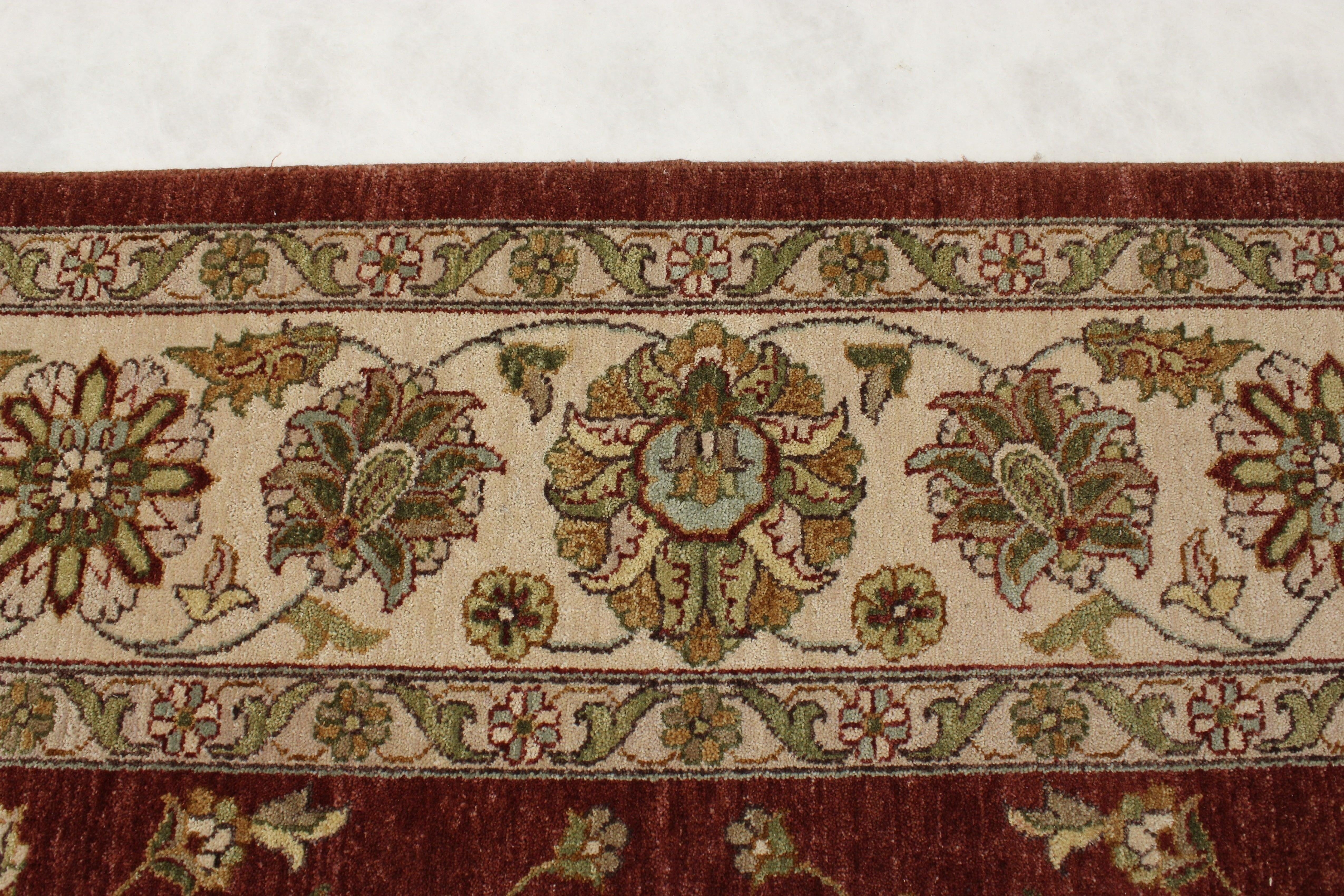 Agra Rug, Geometric Rug, Natural Dyes Rug, Rug Size For King Bed