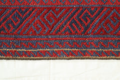 Afghan Tribal Rug, Hand Knotted Oushak Rug, 5x6 Rug