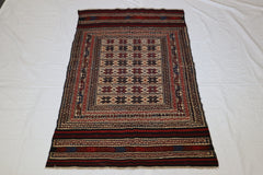 Oushak Rug, Afghan Rug, Tribal Design Rug, Wool Rug