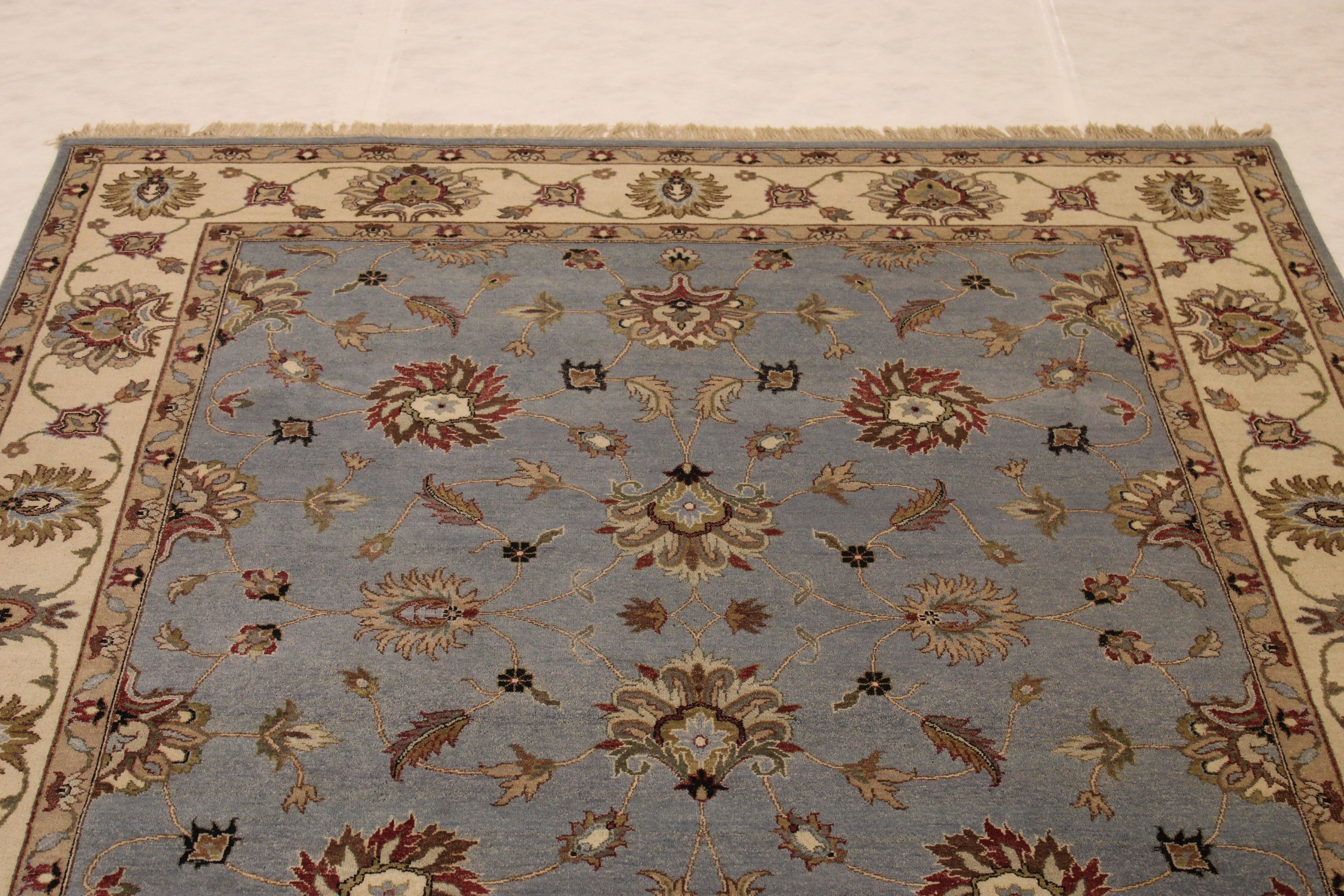 Hand Knotted Rug, Oriental Rug, Indian Rug, Rugs For Living Room, Rug 8x10