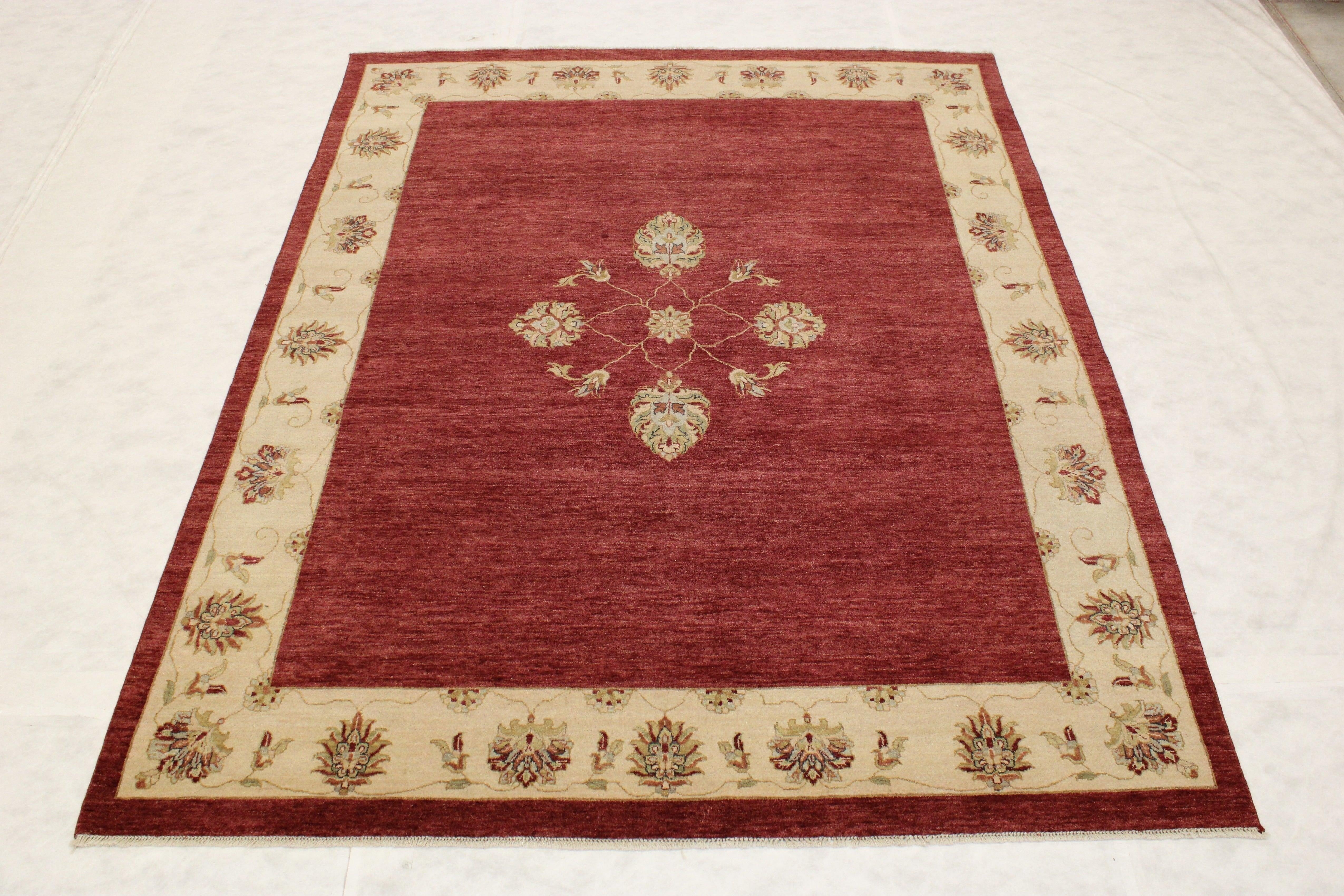 Hand Knotted Wool Rugs, Colorful Area Rugs, Bohemian Rug, Discounted Rugs, 8x10 Rug