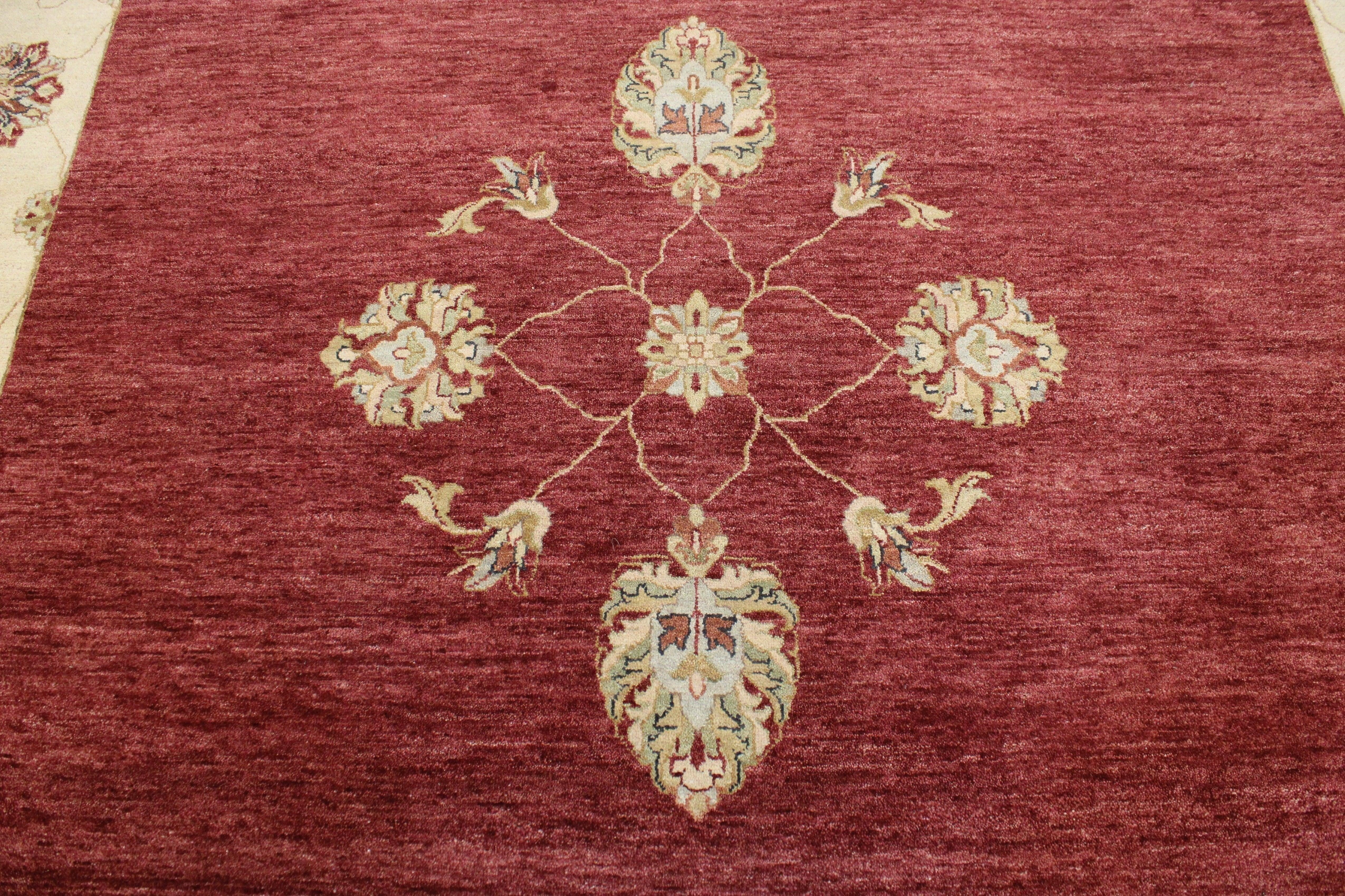 Hand Knotted Wool Rugs, Colorful Area Rugs, Bohemian Rug, Discounted Rugs, 8x10 Rug