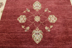 Hand Knotted Wool Rugs, Colorful Area Rugs, Bohemian Rug, Discounted Rugs, 8x10 Rug