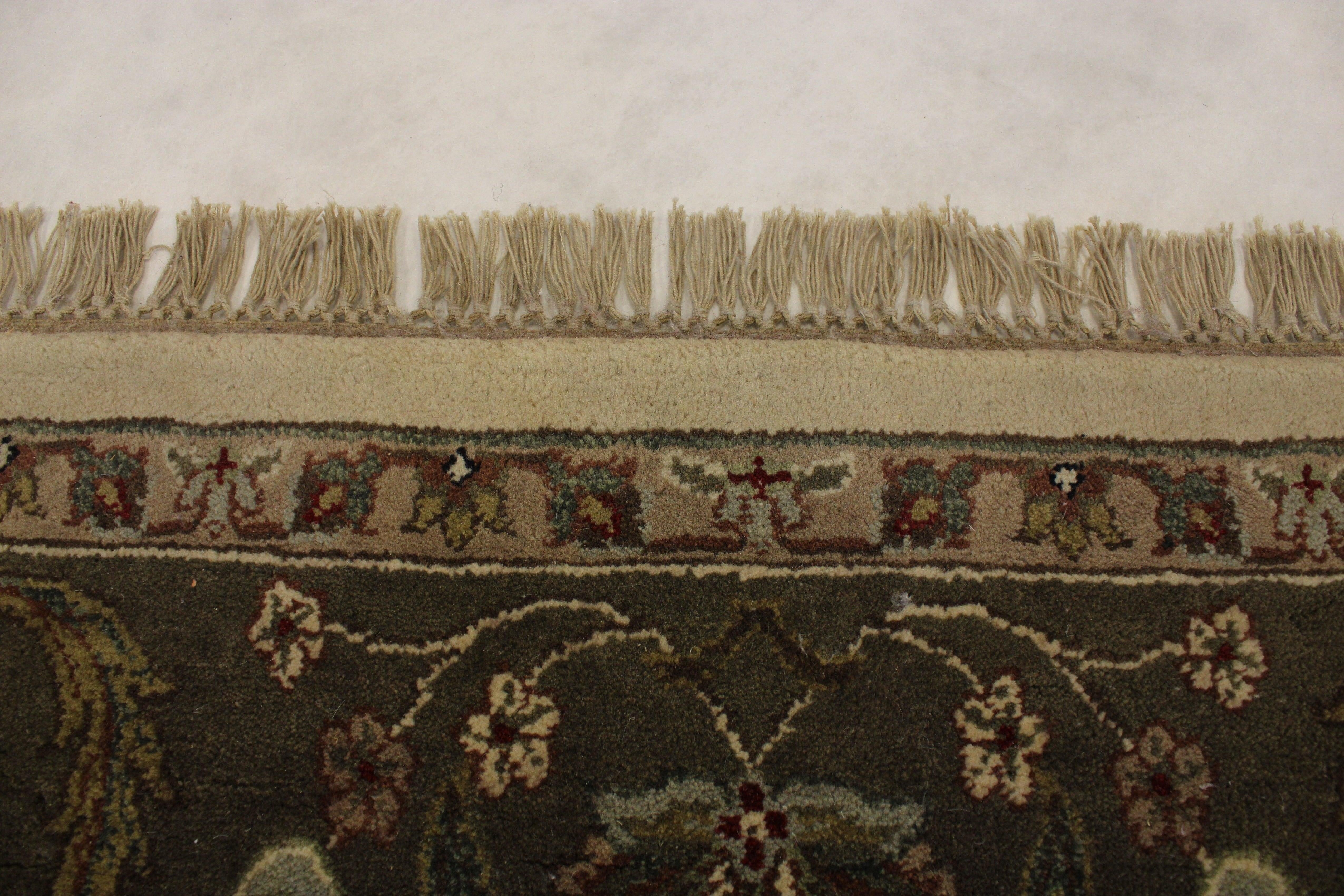 Authentic Persian Rugs, Hand Knotted Wool Rug, 8x11 Rugs, Foyer Rug