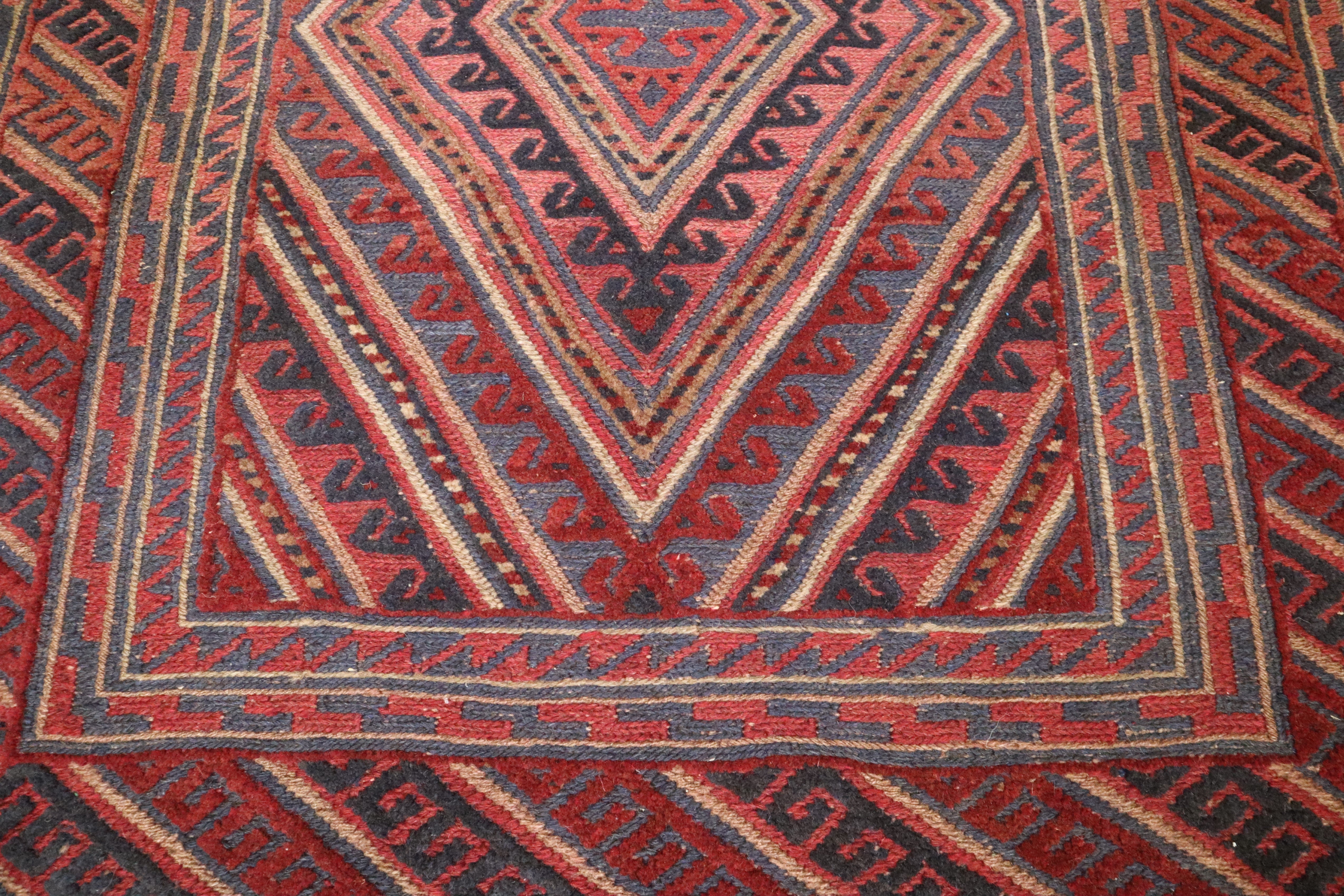 Afghani Rug, Oushak Design Rug, Vegetable Dye Wool Rug