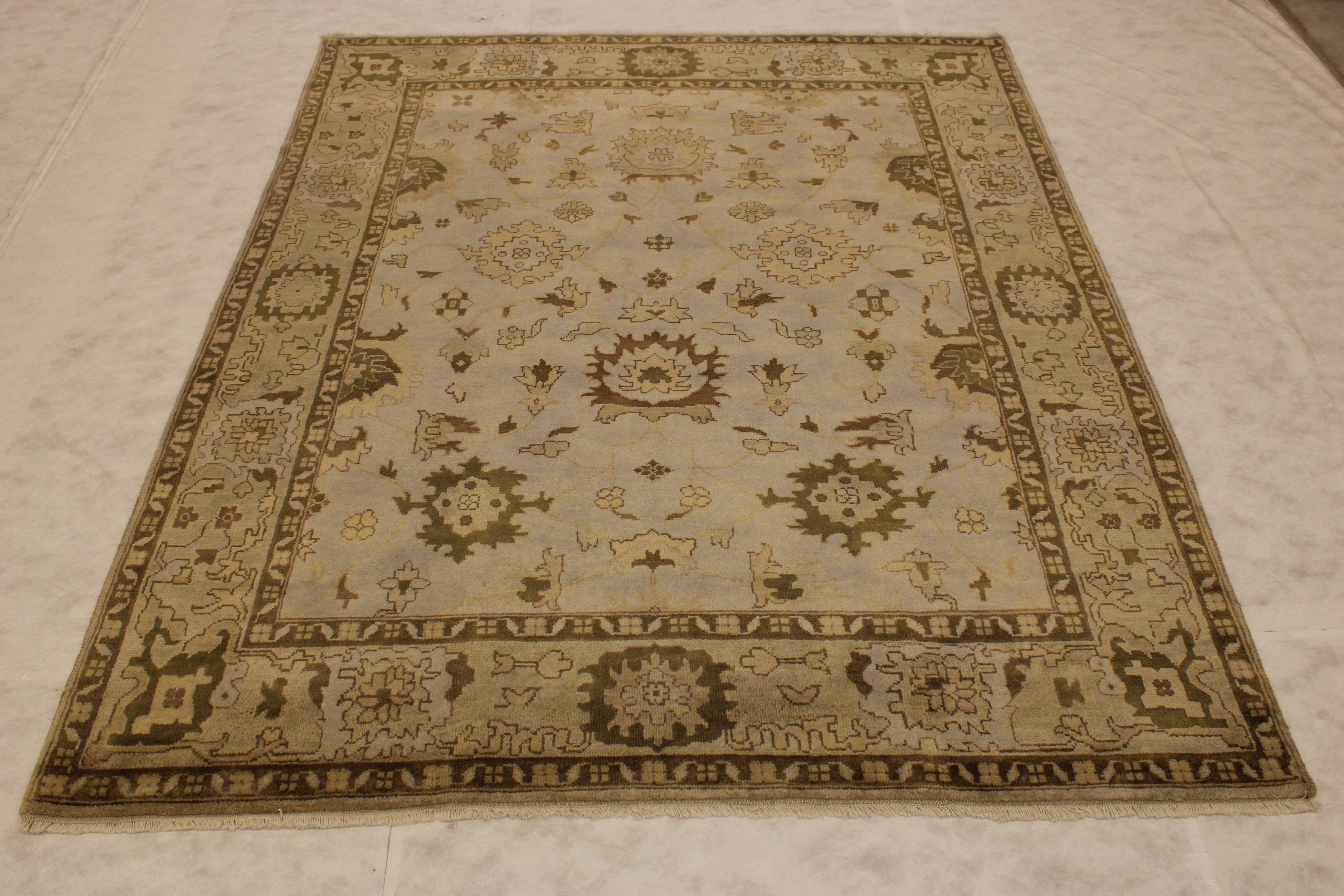 Oushak Rug, Hand Knotted Wool Rug, Types Of Oriental Rugs, 8x10 Area Rugs Oushak Rug, Hand Knotted Wool Rug, Types Of Oriental Rugs, 8x10 Area Rugs