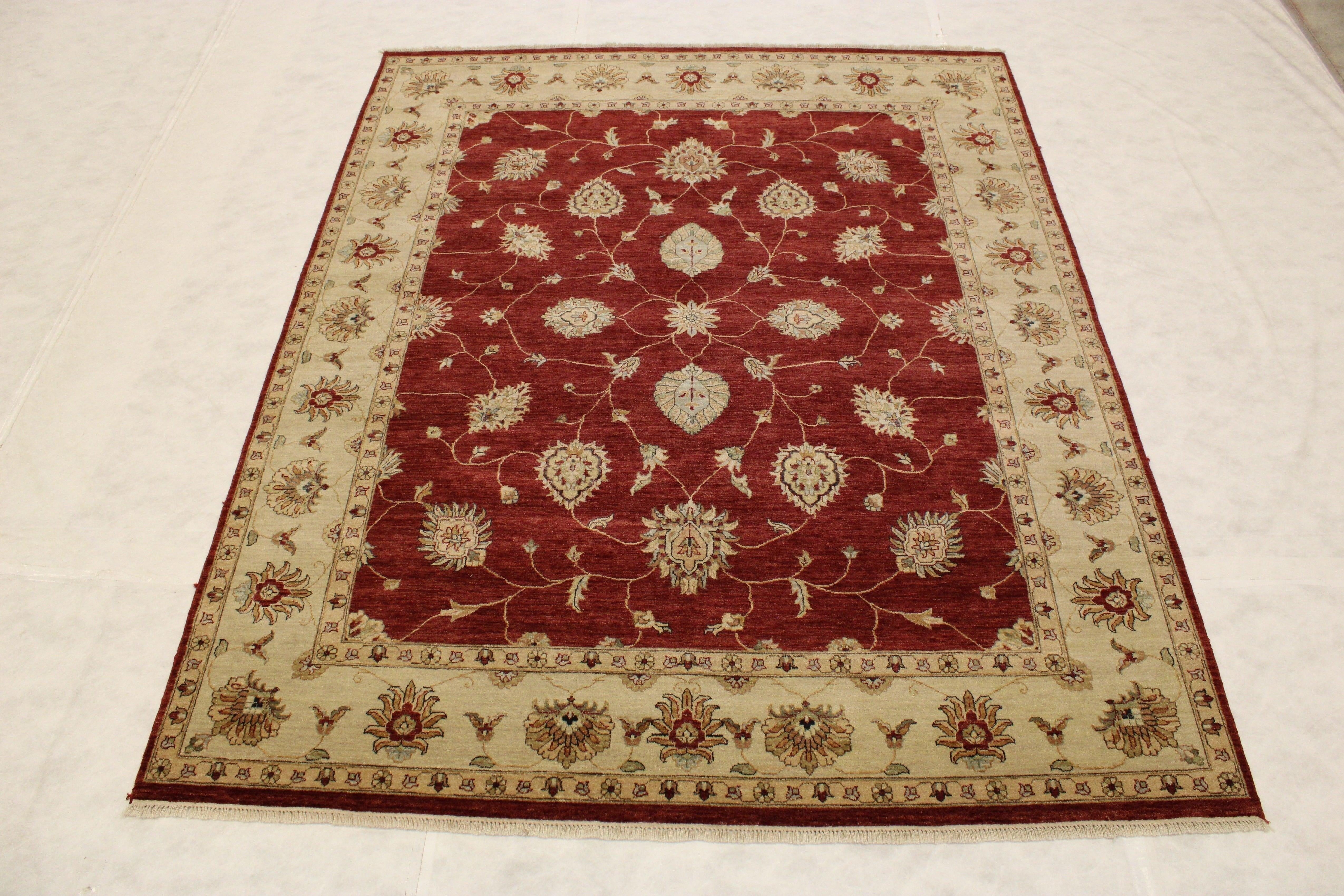 Red Oriental Rugs, Oushak Rug, Wool Rug, What Size Rug For Dining Room