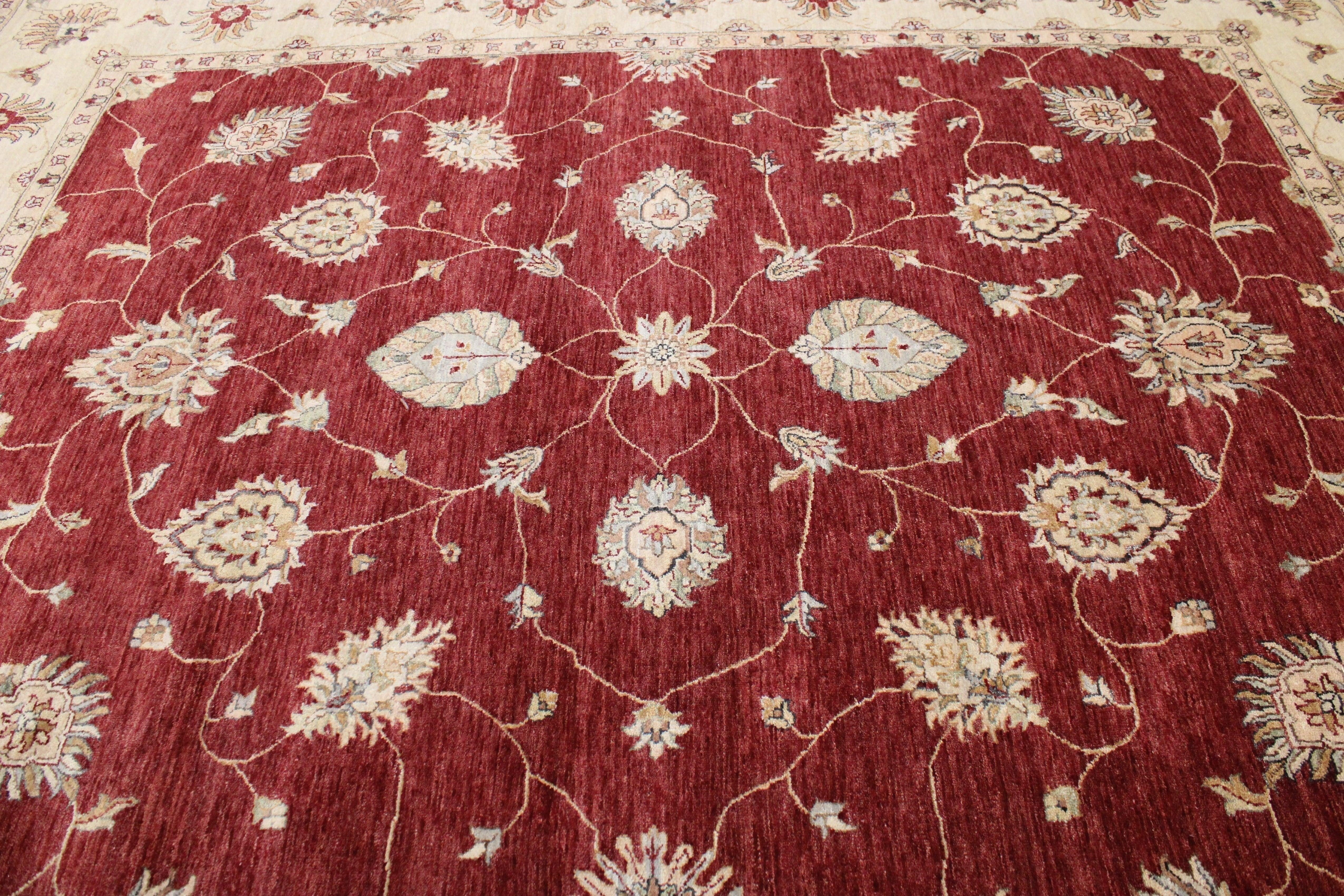 Red Oriental Rugs, Oushak Rug, Wool Rug, What Size Rug For Dining Room