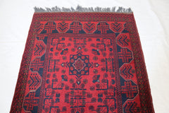 Tribal Rug, Afghan Rug, Hand Knotted, Red Rug