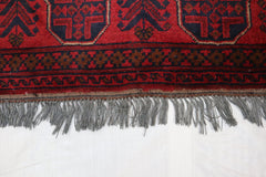 Tribal Rug, Afghan Rug, Hand Knotted, Red Rug