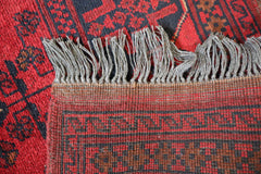 Tribal Rug, Afghan Rug, Hand Knotted, Red Rug