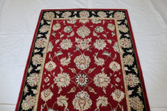 Floral Rug, Red Oriental Rug, Indian Rug