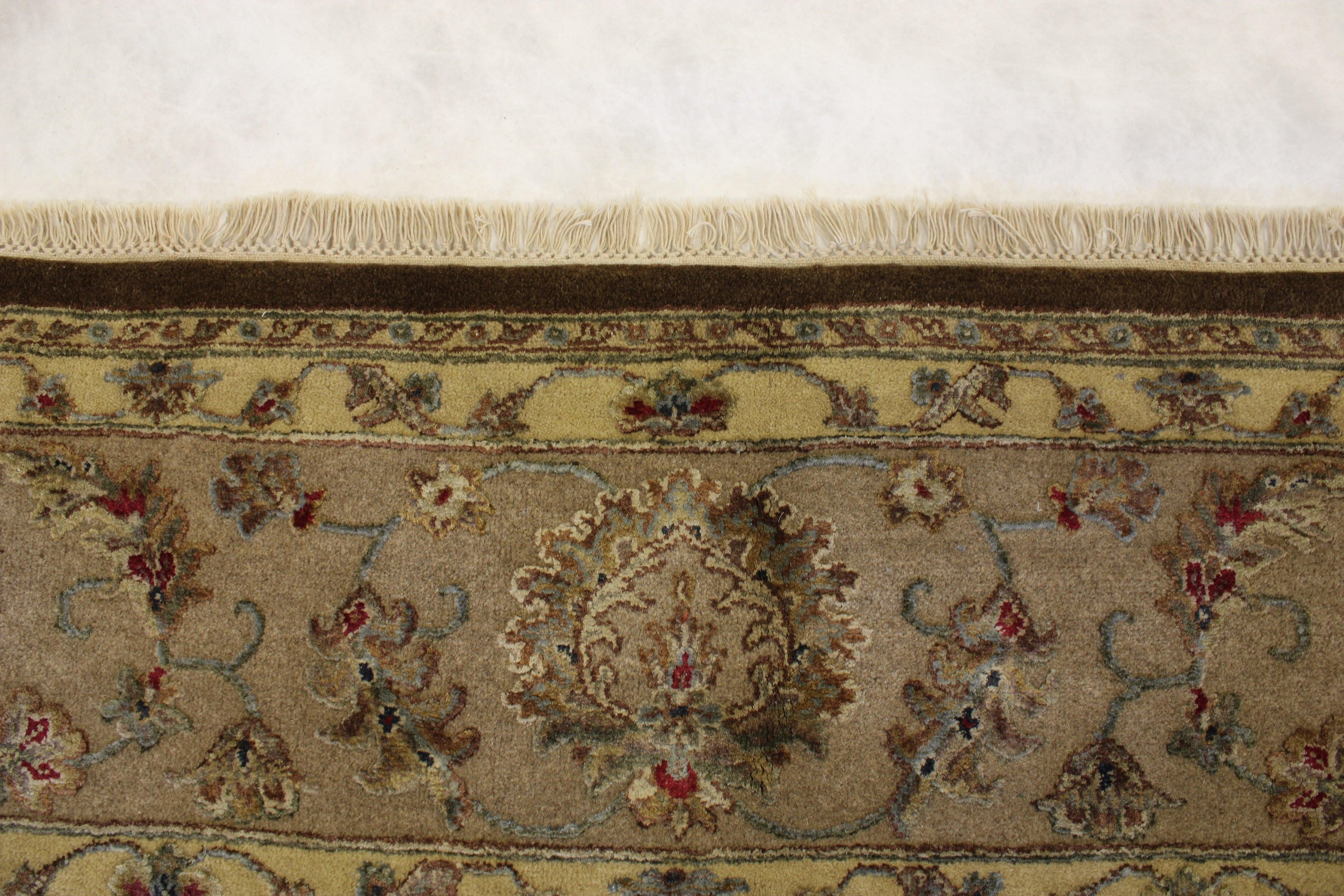 Persian Design Rug, Silk Flower Rug, Neutral Rugs, Living Room Rug