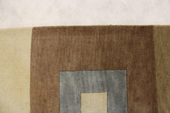 Indo Nepal Rug, Multicolored, Hand Knotted Rug, How Big Is 8x10