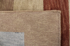 Indo Nepal Rug, Multicolored, Hand Knotted Rug, How Big Is 8x10