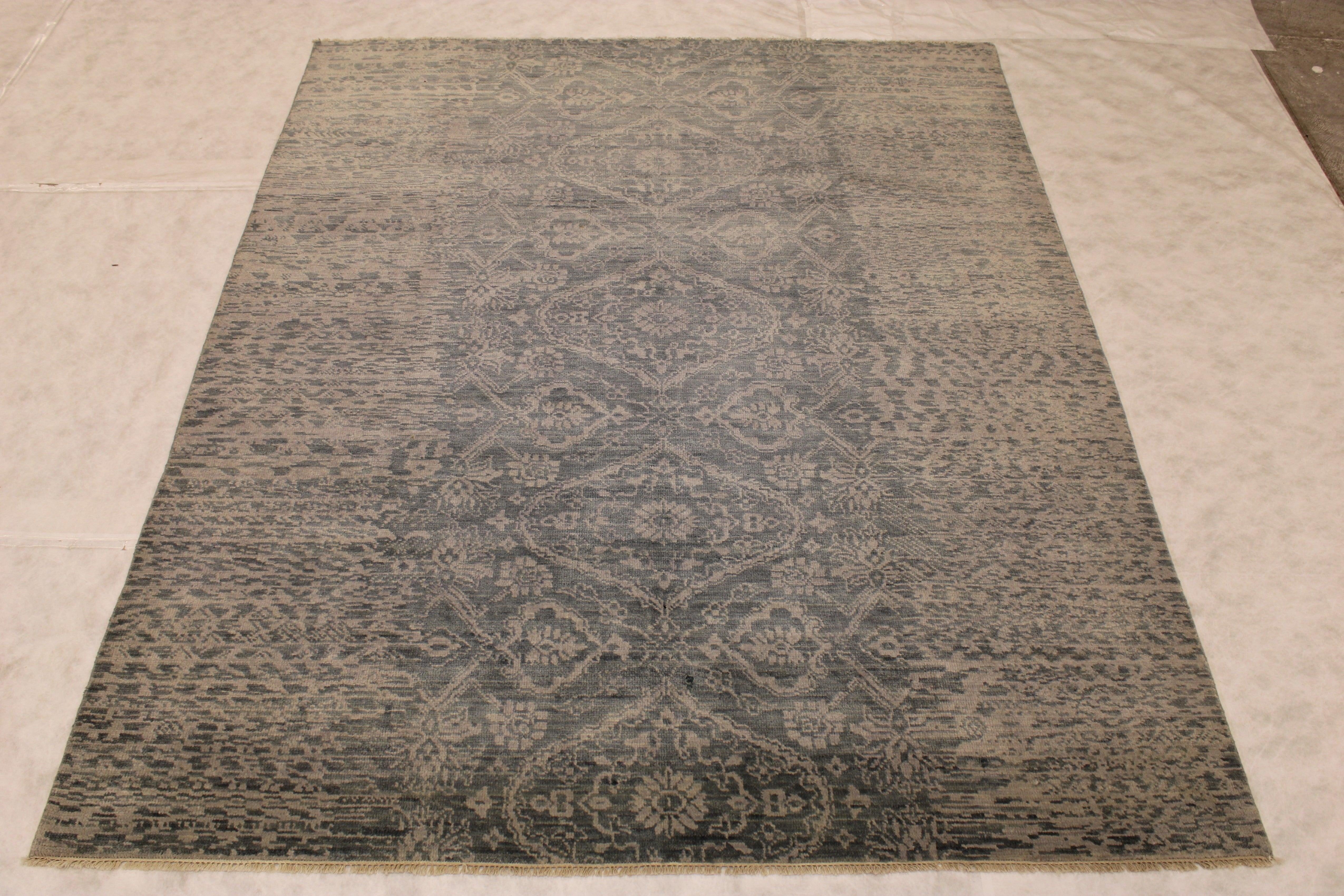 Ocean Breeze Rug, Kashmir Rug, Hand Knotted Rug, Area Rug Sizes