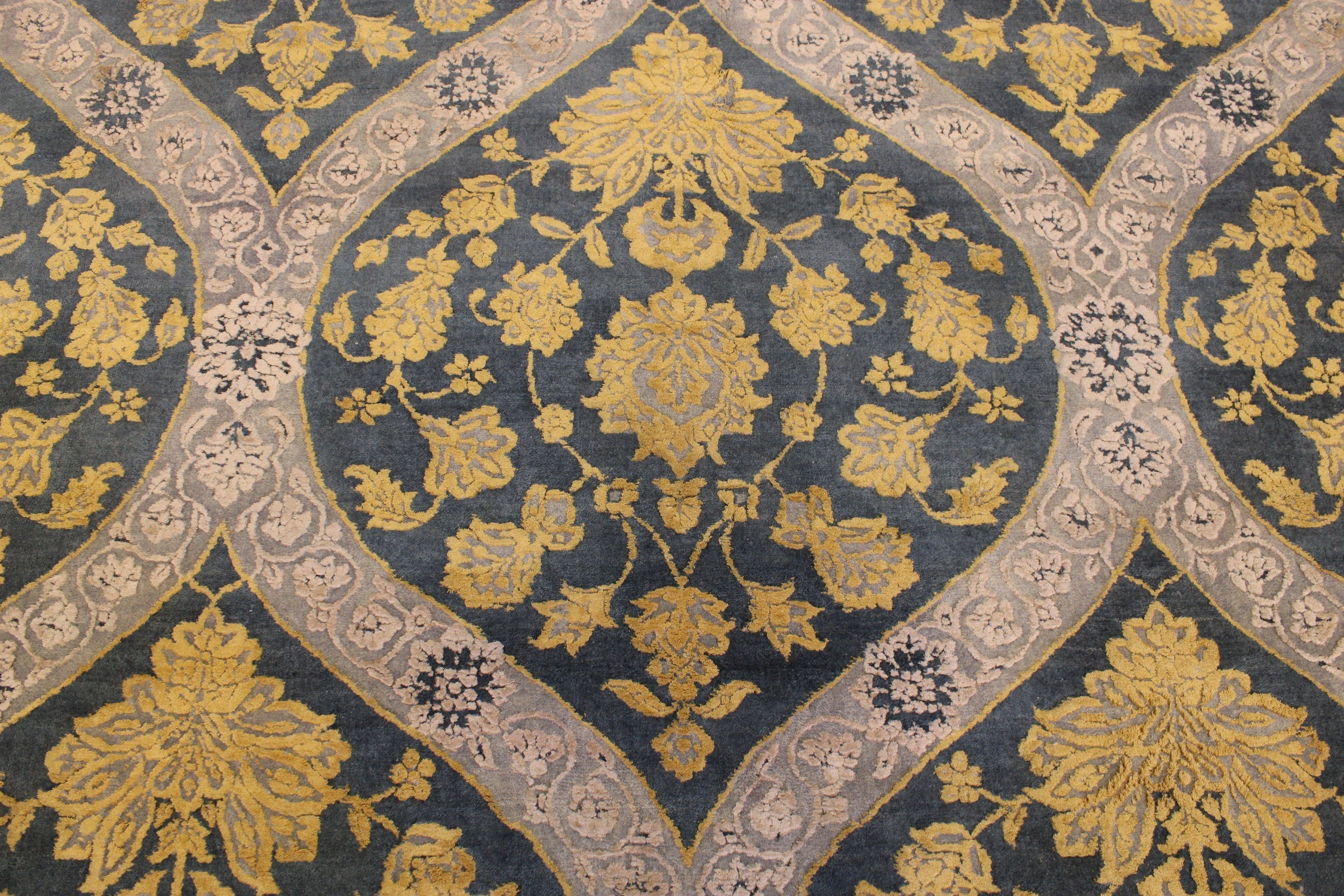 Multicolored Rug, Persian Rugs, Silk Flower Rug, Area Rug In Bedroom, 8x10 Rugs