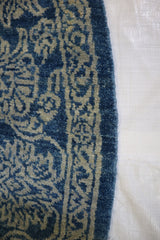 Oriental Rug, Round Rug, Oushak Design Rug, Indian Round Rug