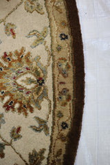 Persian Rug, Round Rug, Silk Flower, Authentic Rugs