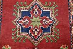 Afghan Kargahi Rug, Turkmen Rug, Hand Knotted Wool Rug