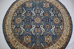 Indian Rug, Round Rug, Oushak Rug, Rugs For Living Room