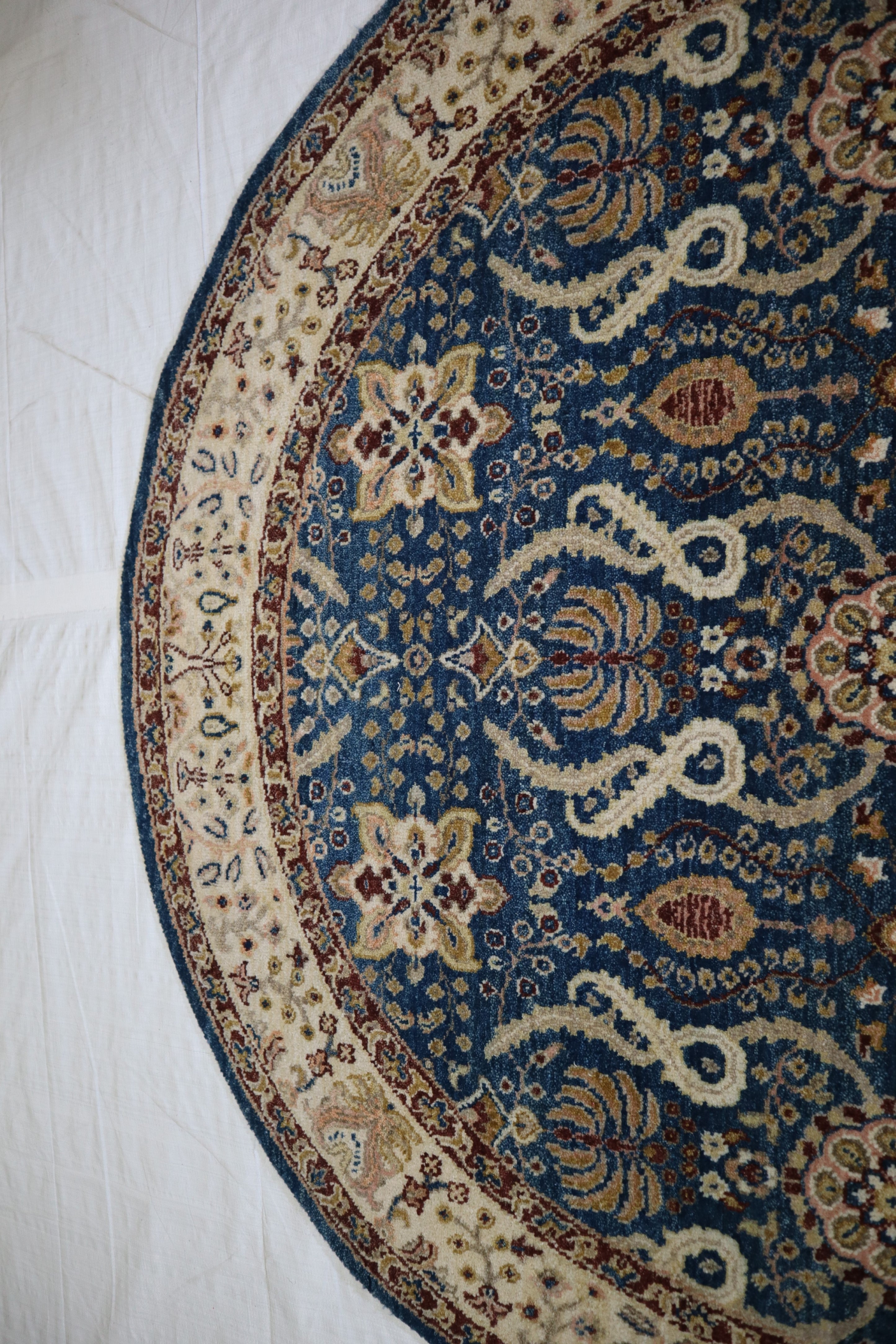 Indian Rug, Round Rug, Oushak Rug, Rugs For Living Room