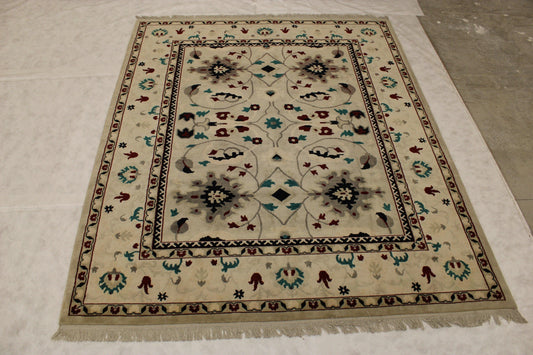 Hand Knotted Rug, Types Of Oriental Rugs, Colorful Rug, 8x10 Area Rug