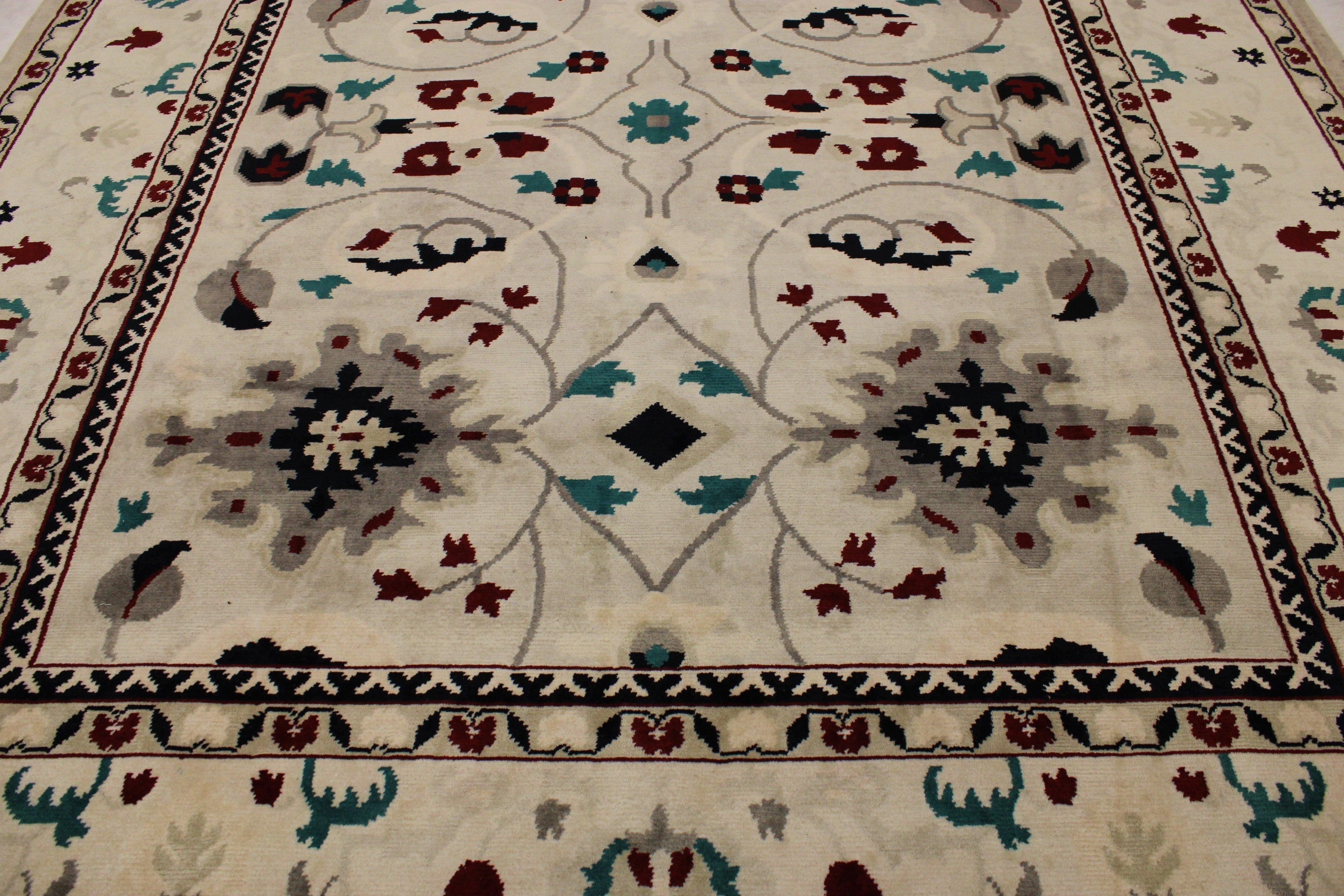 Hand Knotted Rug, Types Of Oriental Rugs, Colorful Rug, 8x10 Area Rug