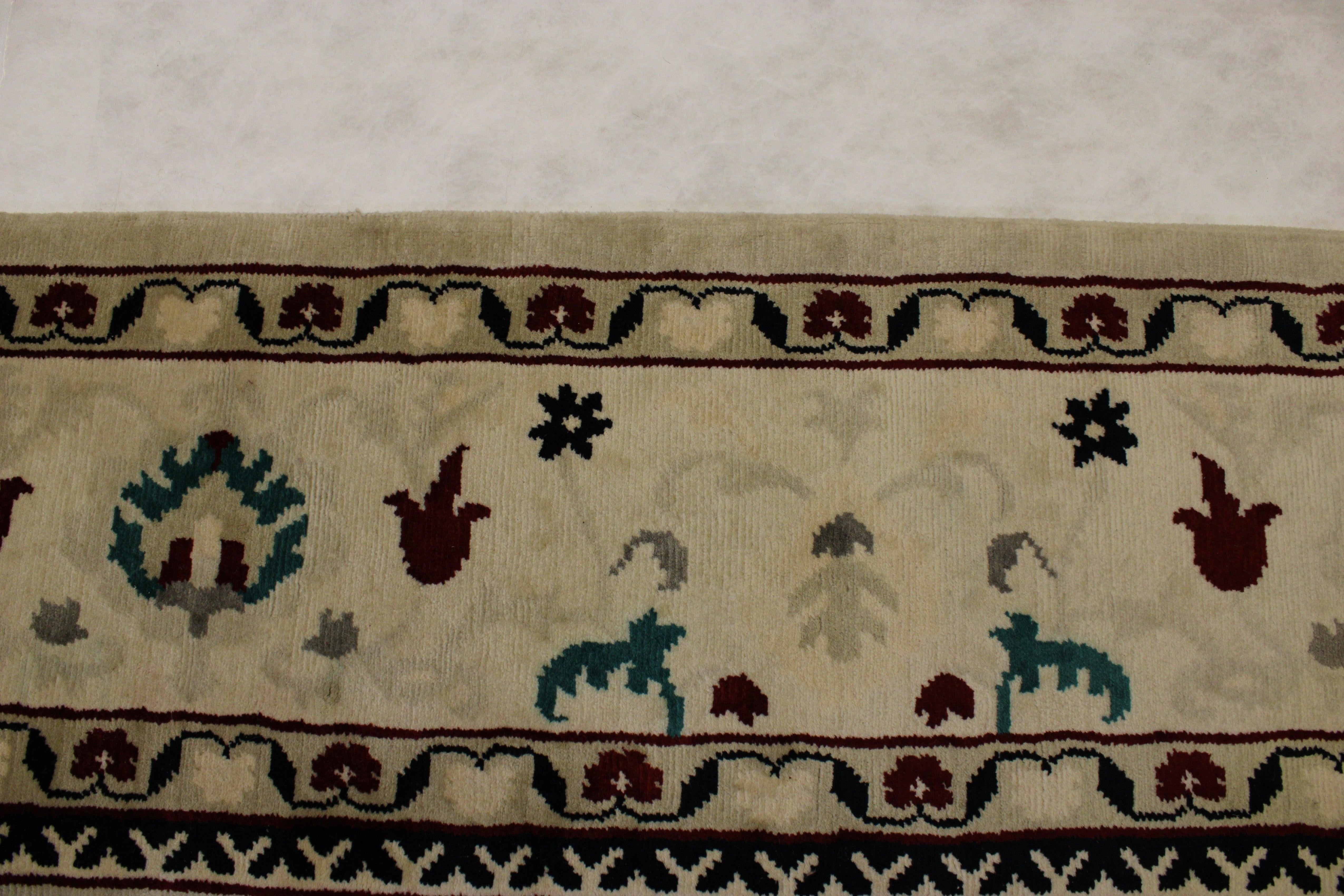 Hand Knotted Rug, Types Of Oriental Rugs, Colorful Rug, 8x10 Area Rug