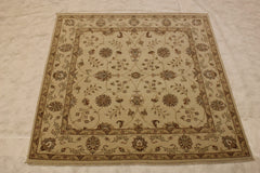 Oushak Rugs, Colorful Area Rugs, Knotted Rugs, India Rugs, 6x6 Rug