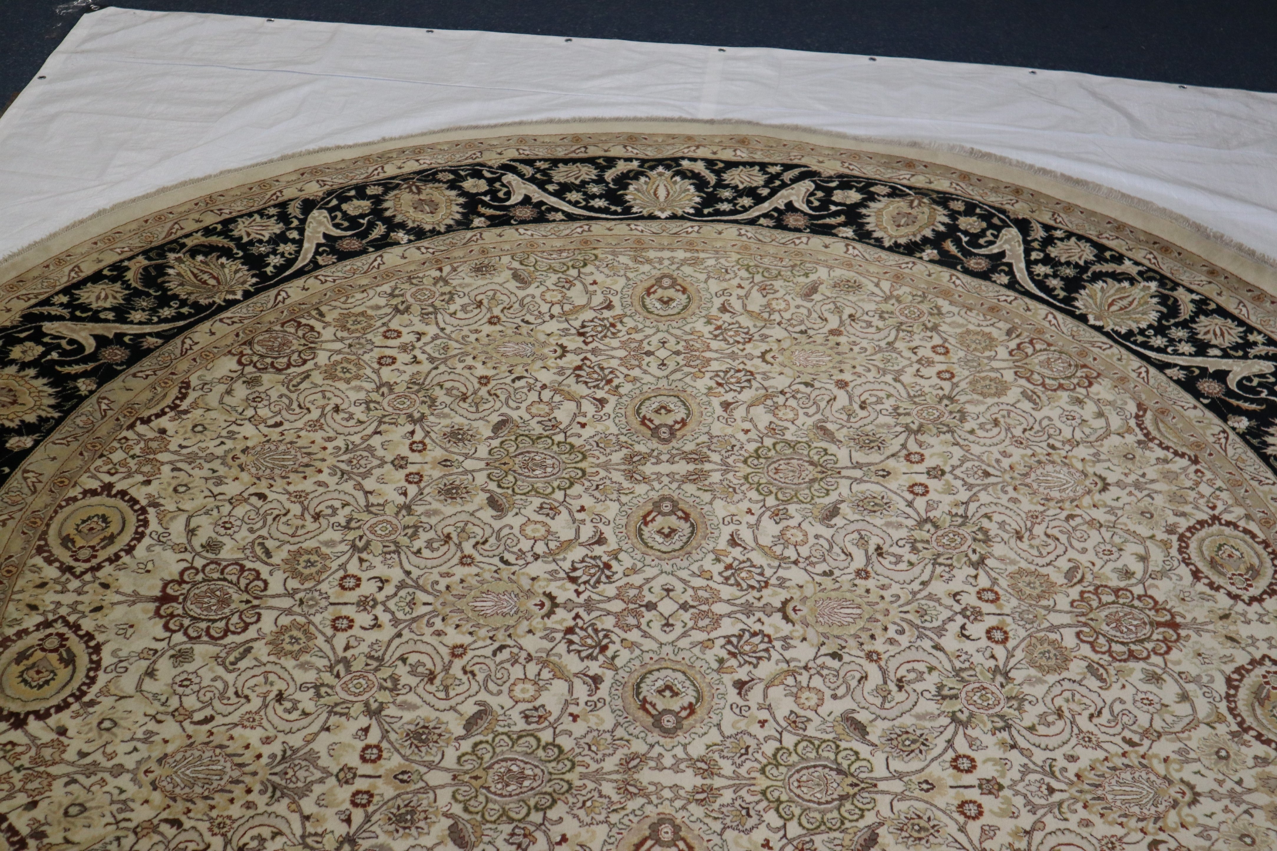 Afghan Round Rug, Sutri Design Rug, Authentic Round Rug